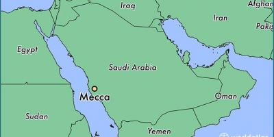 Mekka stad kaart