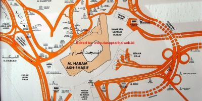 Kaart van misfalah Makkah kaart