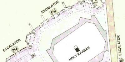 Kaart van die Kaaba sharif