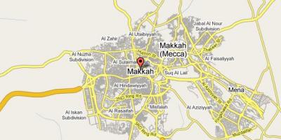 Kaart van Mekka straat
